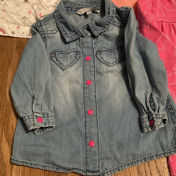 Carter's Kids Clothes - Pink, White, Black 2 sleepers, 4 shirts, 2 pants - Picture 8 of 16